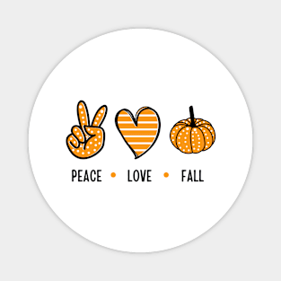 Peace love Fall Magnet